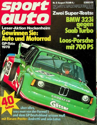 Deckblatt Sport Auto (08/1978)